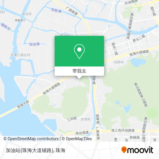 加油站(珠海大道辅路)地图