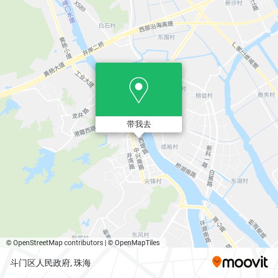 斗门区人民政府地图