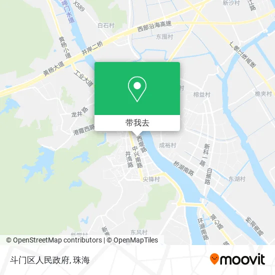 斗门区人民政府地图