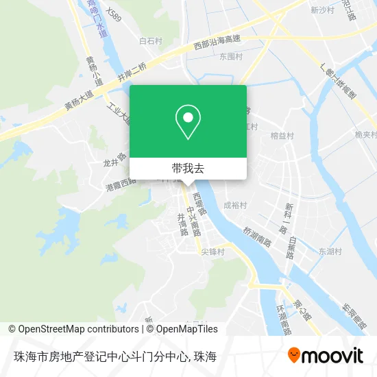 珠海市房地产登记中心斗门分中心地图
