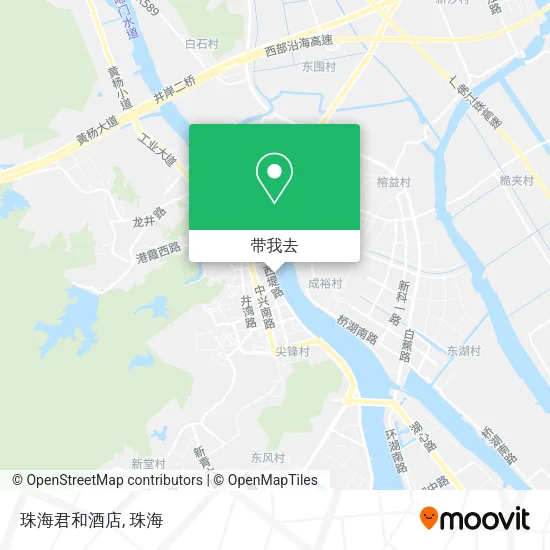 珠海君和酒店地图