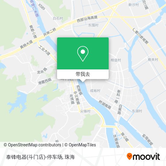 泰锋电器(斗门店)-停车场地图