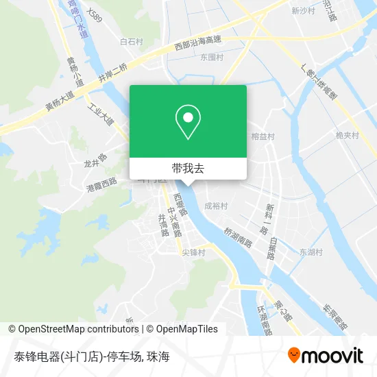 泰锋电器(斗门店)-停车场地图