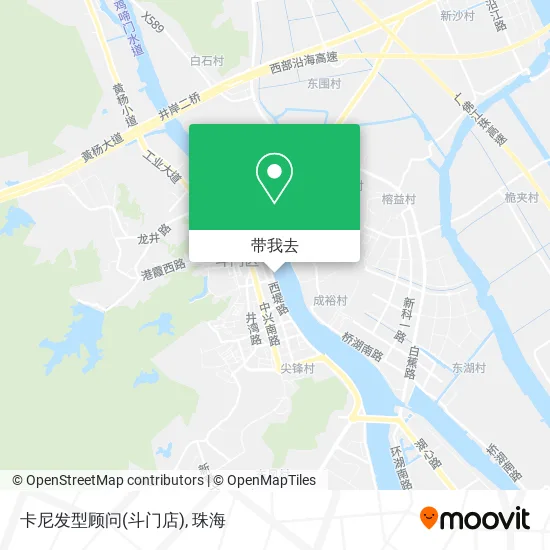 卡尼发型顾问(斗门店)地图