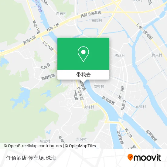 仟佰酒店-停车场地图
