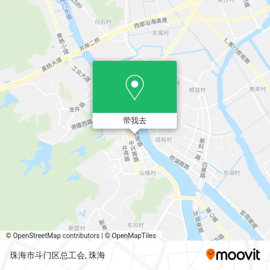 珠海市斗门区总工会地图