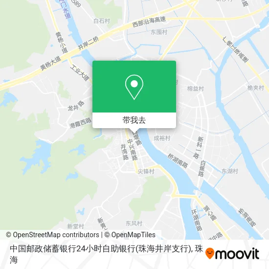 中国邮政储蓄银行24小时自助银行(珠海井岸支行)地图