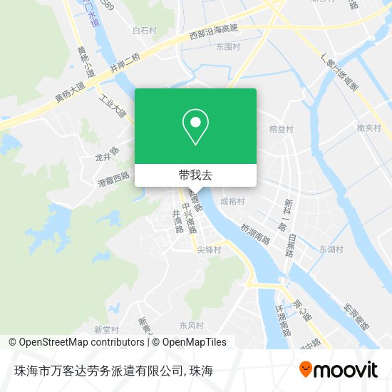 珠海市万客达劳务派遣有限公司地图