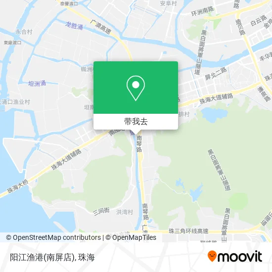 阳江渔港(南屏店)地图