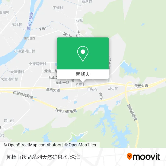 黄杨山饮品系列天然矿泉水地图