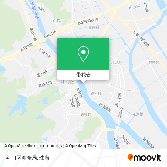 斗门区粮食局地图