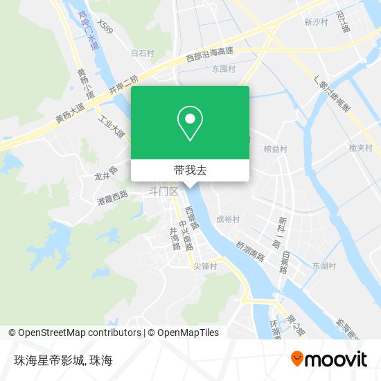 珠海星帝影城地图