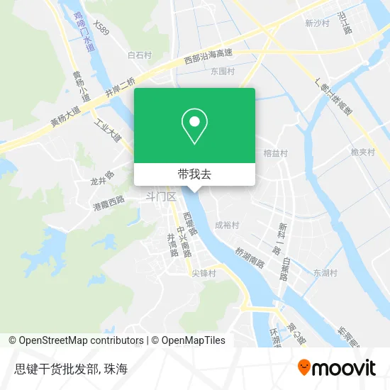 思键干货批发部地图