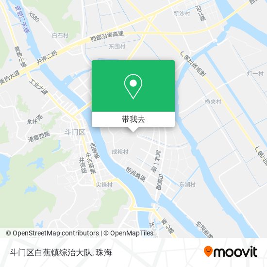 斗门区白蕉镇综治大队地图
