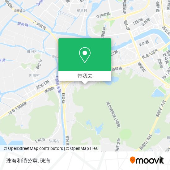 珠海和谐公寓地图