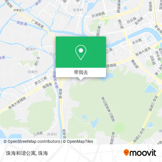 珠海和谐公寓地图