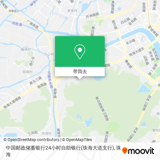 中国邮政储蓄银行24小时自助银行(珠海大道支行)地图