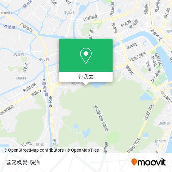 蓝溪枫景地图