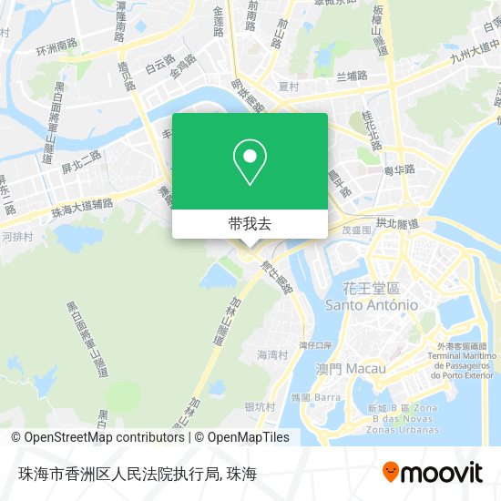 珠海市香洲区人民法院执行局地图