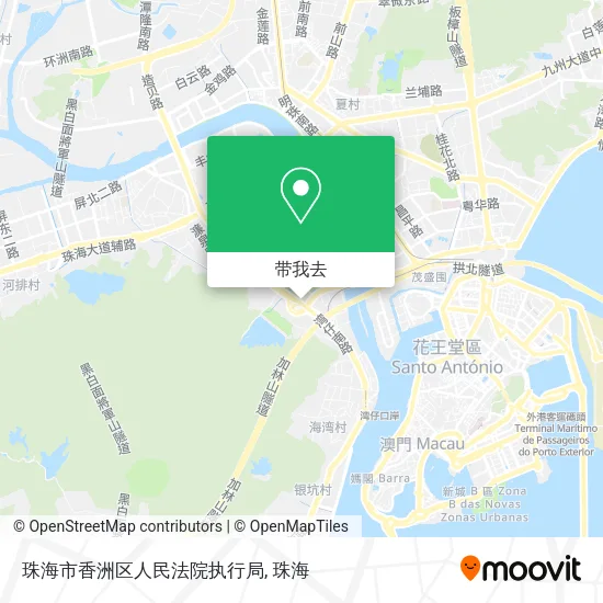 珠海市香洲区人民法院执行局地图