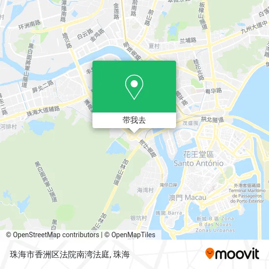 珠海市香洲区法院南湾法庭地图