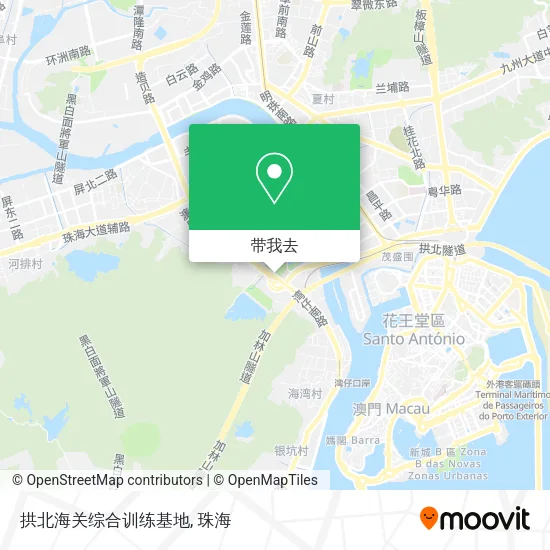 拱北海关综合训练基地地图