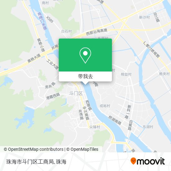 珠海市斗门区工商局地图