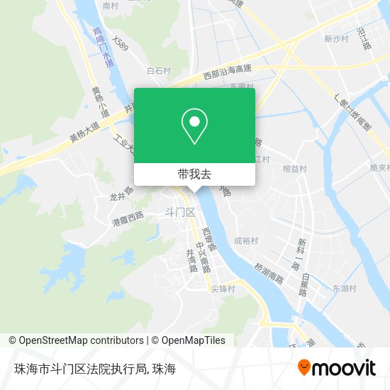 珠海市斗门区法院执行局地图