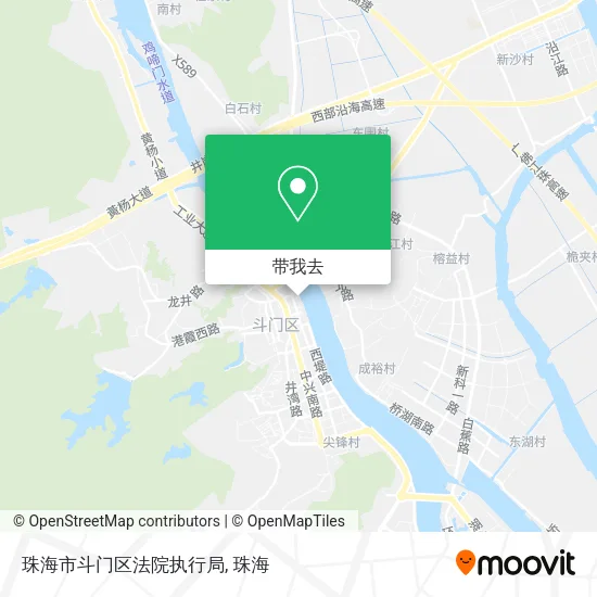 珠海市斗门区法院执行局地图