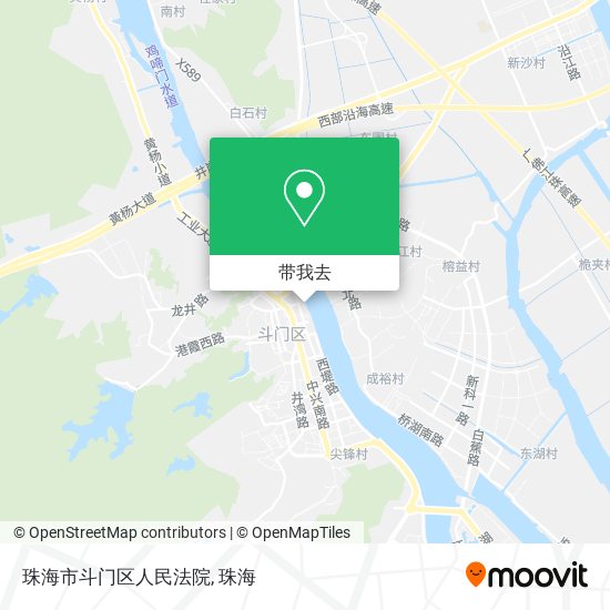 珠海市斗门区人民法院地图