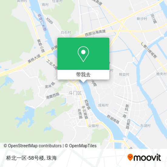 桥北一区-58号楼地图
