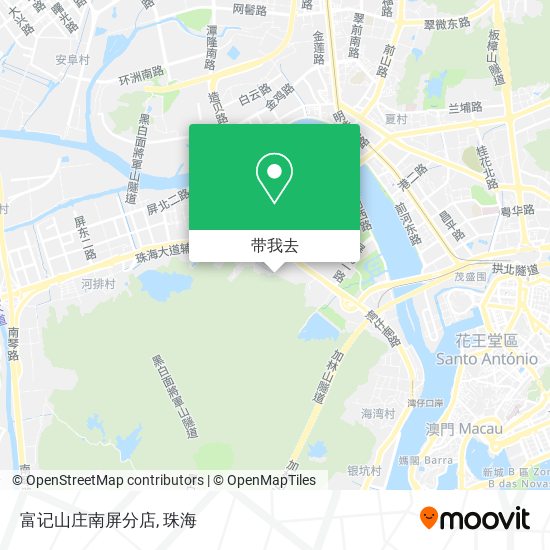 富记山庄南屏分店地图