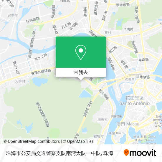 珠海市公安局交通警察支队南湾大队一中队地图