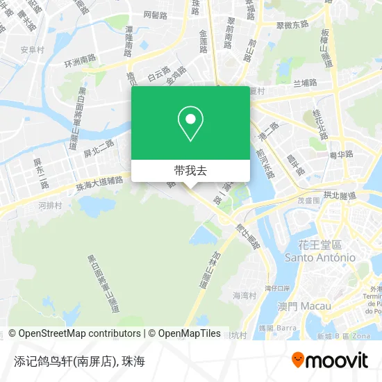 添记鸽鸟轩(南屏店)地图