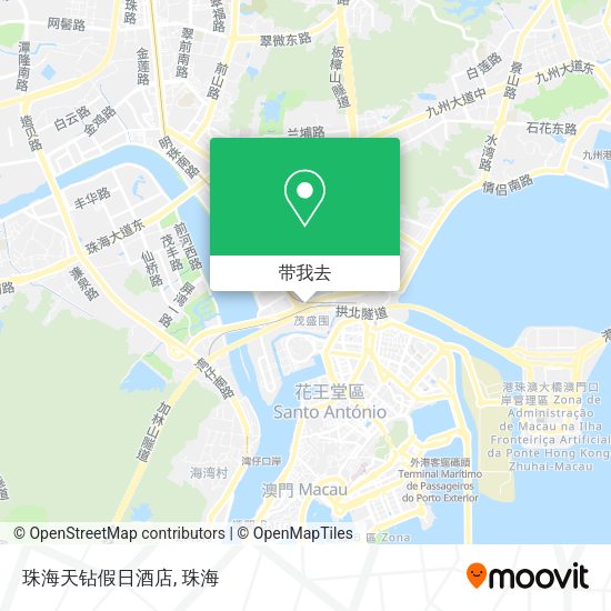 珠海天钻假日酒店地图