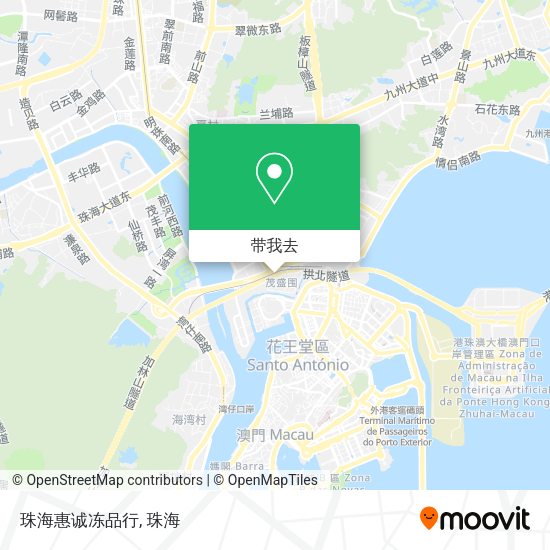 珠海惠诚冻品行地图
