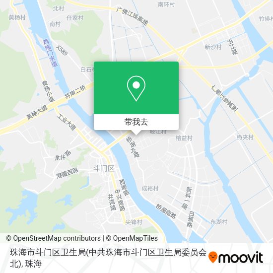 珠海市斗门区卫生局(中共珠海市斗门区卫生局委员会北)地图