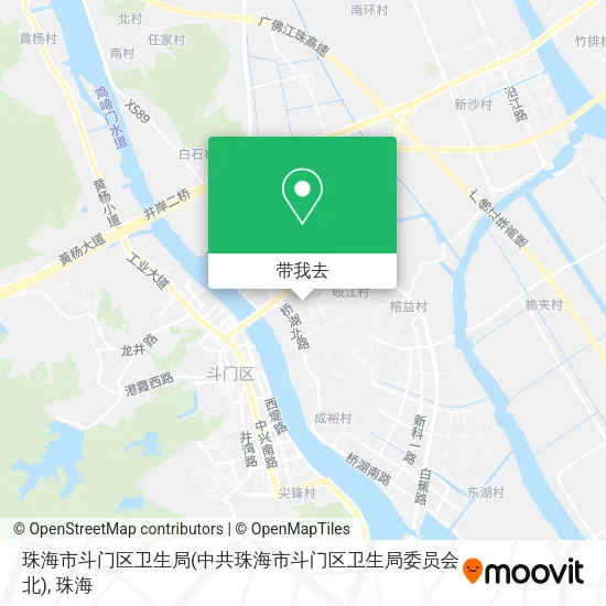 珠海市斗门区卫生局(中共珠海市斗门区卫生局委员会北)地图