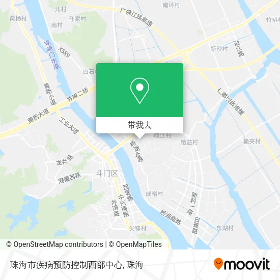 珠海市疾病预防控制西部中心地图