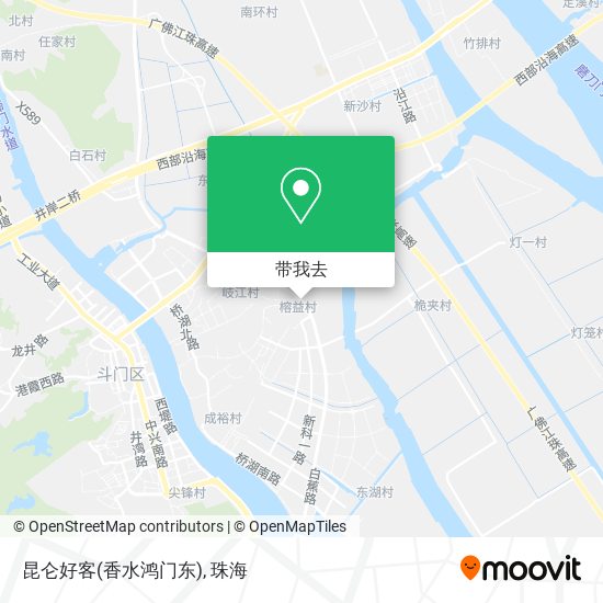 昆仑好客(香水鸿门东)地图