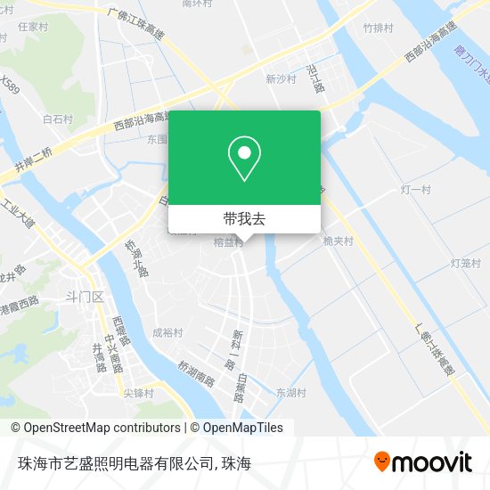 珠海市艺盛照明电器有限公司地图