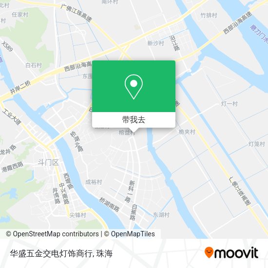 华盛五金交电灯饰商行地图