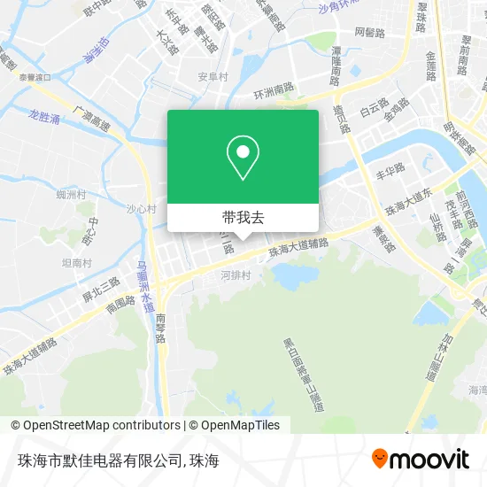 珠海市默佳电器有限公司地图