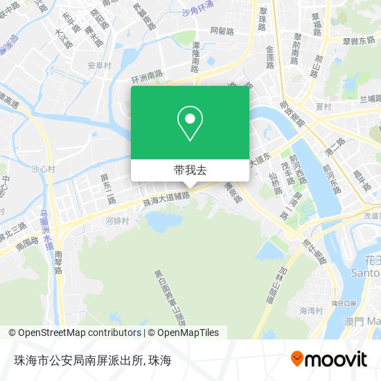 珠海市公安局南屏派出所地图
