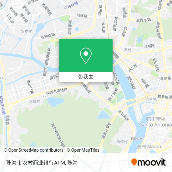 珠海市农村商业银行ATM地图