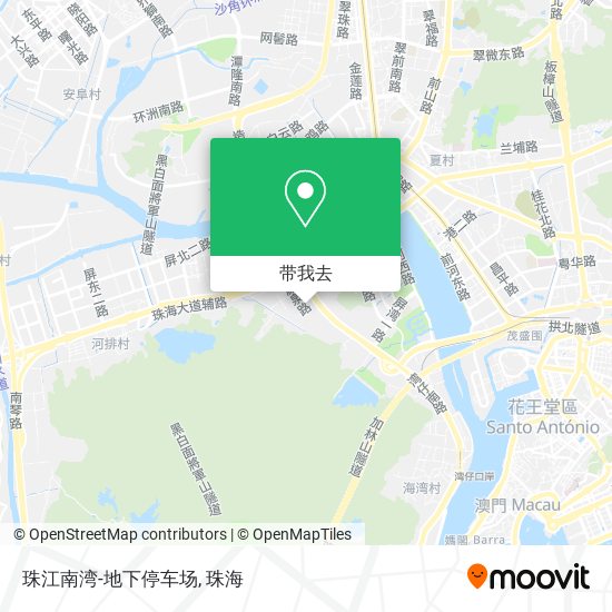 珠江南湾-地下停车场地图