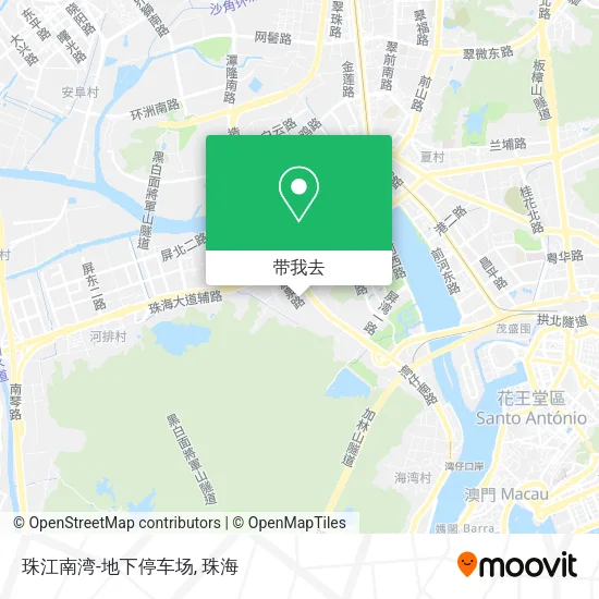 珠江南湾-地下停车场地图