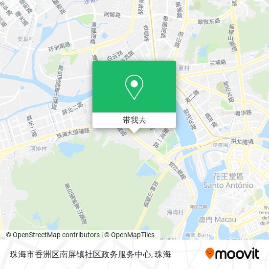珠海市香洲区南屏镇社区政务服务中心地图