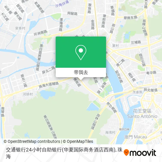 交通银行24小时自助银行(华夏国际商务酒店西南)地图