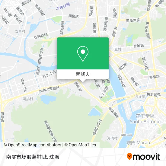 南屏市场服装鞋城地图